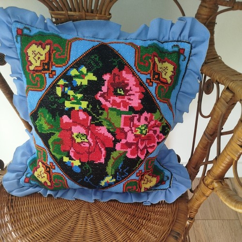 Coussin canevas déhoussable - canevas,