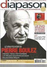 DIAPASON N°521 PIERRE BOULEZ / COULISSES VICTOIRES MUSIQUE / COMP. 06 TUNERS