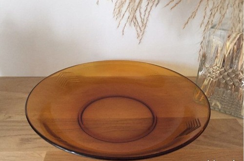 Vintage plat creux - , marron