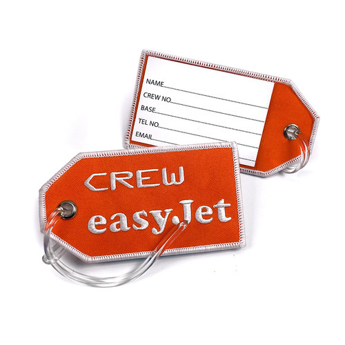 Easyjet crew embroidered tag - easyjet,
