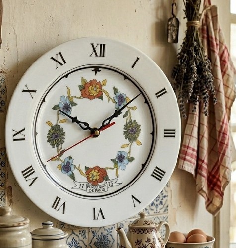 Horloge murale porcelaine - en,