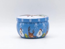 Boîte métallique bleue père