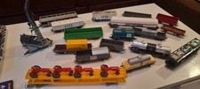 Lot de 17 wagons marchandise JOUEF ho Grue citerne plateau automobile ...