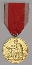 MÉDAILLE SOCIÉTÉ INDUSTRIELLE DE ROUEN Echelon OR  Vermeil (ARGENT 1 et Poinçon)