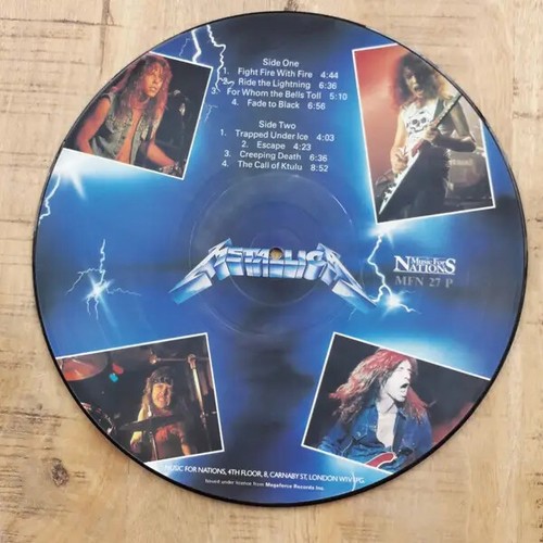 Metallica picture disc ride - metallica,