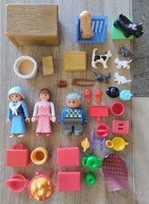 Lot de 3 Personnages Playmobil et Duplo avec Chat 4 Chatons Chien Accessoires