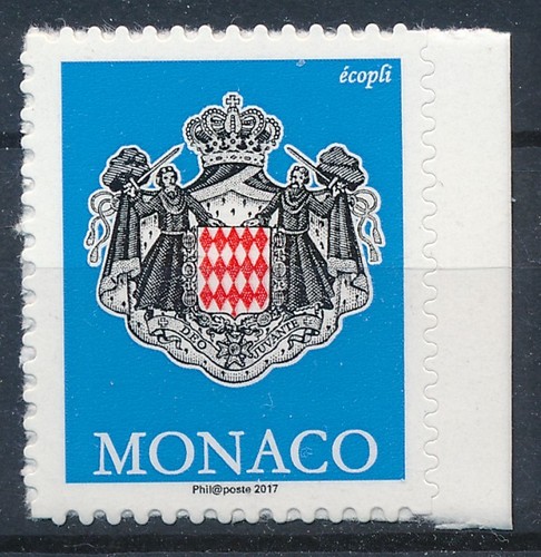 Timbre monaco 3062 armoirie - monaco,