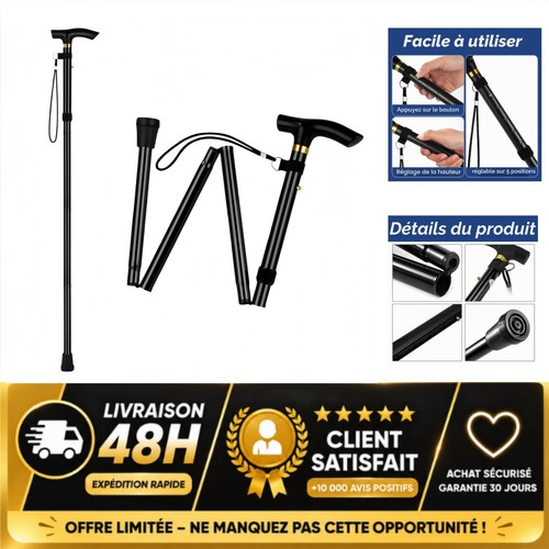 Canne marche pliante - canne,