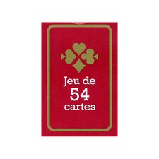 JEU DE 54 CARTES - FORMAT POKER - FRANCE CARTES - DOS ROUGE - ETUI CARTON  NEUF