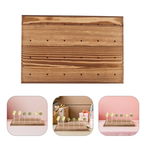 Presentoir gateau bois - a,