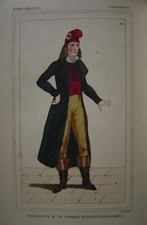 Très belle gravure du Costume