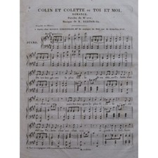 BERTON H. Colin et Colette ou Toi et Moi Chant Piano ca1820