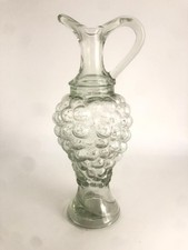 Carafe pichet bouteille en verre en forme de grappe de raisin