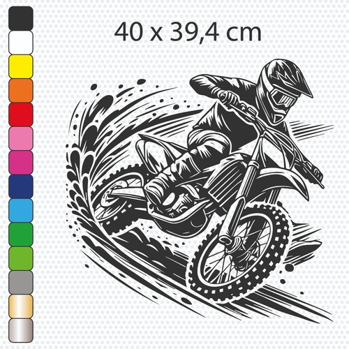 Moto cross sticker - cross, vinyle