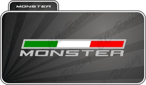Autocollant ducati monster - 1,