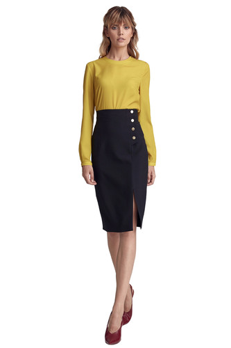 Jupe crayon noire - taille, haute