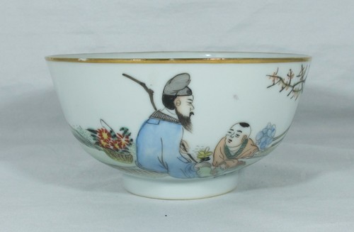 Ancien bol porcelaine - ancien,