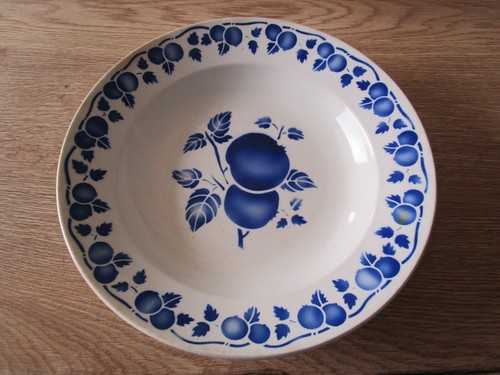 Plat rond creux amand - rond,