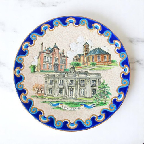 émaux longwy plat en - de, longwy.