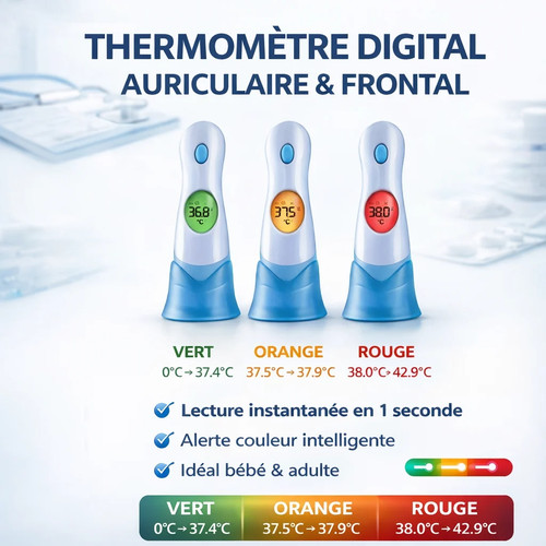 Thermomètre infrarouge sans