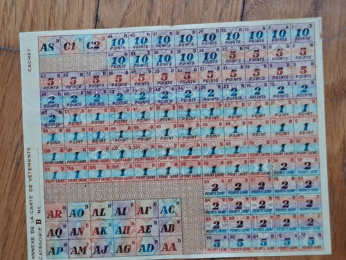 Rationnement feuille de - rationnement,