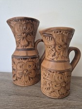 2 Petit Pichet En Terre Cuite