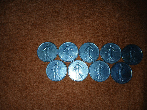 Pièces francs argent - pièces, 5