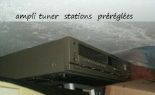 AMPLI-TUNER STEREO TECHNICS  2 X 40W preselection mais Leds temoins à changer