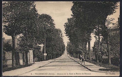 Cpa villenauxe avenue - de, la