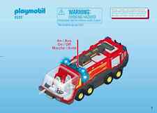Playmobil -Pièce de rechange -Pompier avec véhicule aéroportuaire 5337 -70557