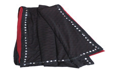 Robe rouge brodée sari indien