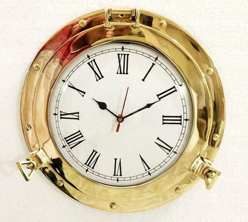 Horloge hublot laiton fait - hublot, 10"