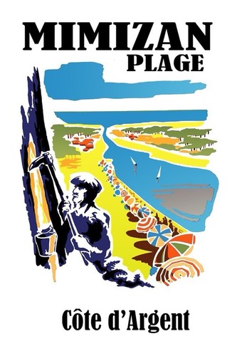 Affiche poster landes béarn - landes,