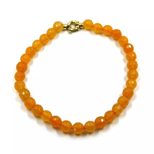 Bracelet jaune 18k perles - or,