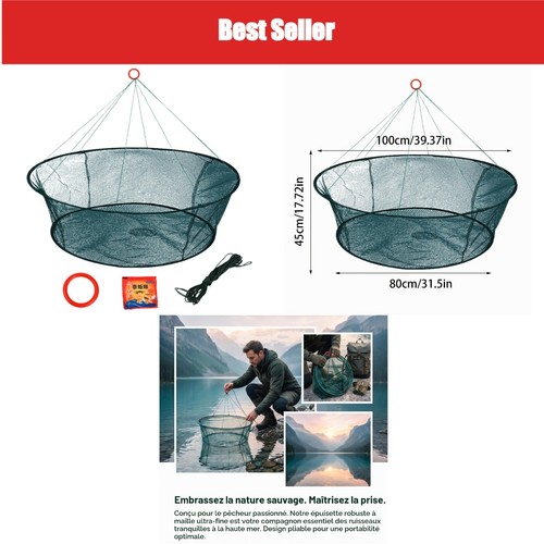 épuisette pêche pliable - pêche,