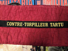 ruban légendé en soie contre-torpilleur Tartu ww2