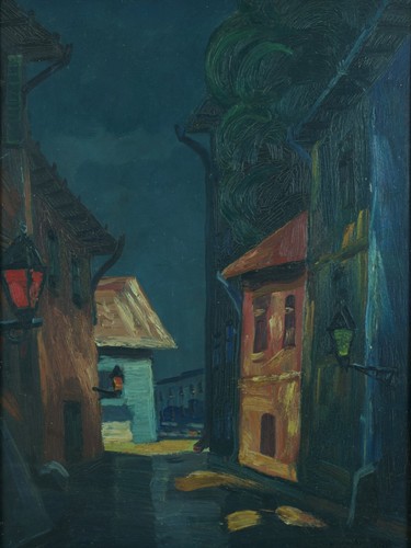 Beau tableau ancien vue de - ancien,