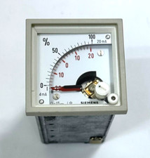 Compteur à panneau analogique Siemens MO1672U5180Z – 4 à 20 mA | 0 à 100 %