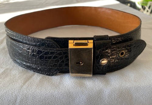 Ceinture croco avec - croco, boucle