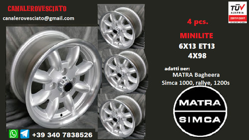 Jantes alliage minilite 6x13 - minilite,