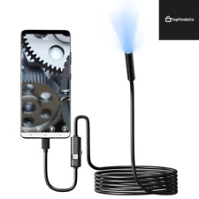 Caméra Endoscope USB Type-C IP67 Étanche 7mm - Flexible, LED réglable, Android