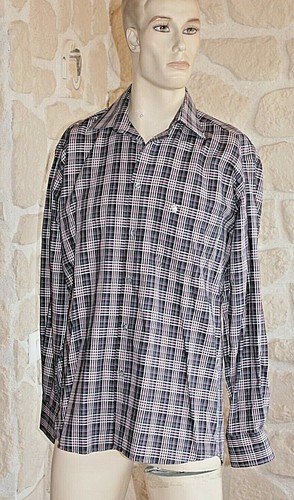 Chemise gris noir rose - chemise, gris/noir/rose