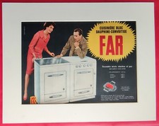 Publicité de presse: Cuisinière Bloc Dauphine + Convoitise FAR  1959