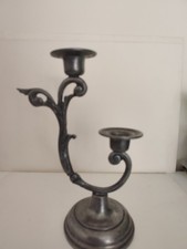 Rare Bougeoir ancien en Etain