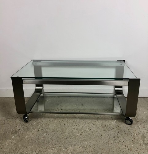 Table basse alu - table, chromé