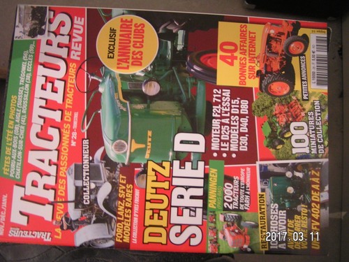 Revue tracteurs n 28 deutz - revue, n°28