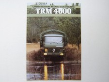 Catalogue, brochure, camion, truck, Renault TRM 4000, Saviem SM 8 4x4, 1982