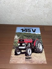 brochure prospekt PROSPECTUS TRACTEUR MASSEY FERGUSON 145V tractor-john deere-ih