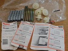 LOT VIS goujon fileté M10 FISCHER de fixation mur LAVABO vasque SALLE BAIN evier