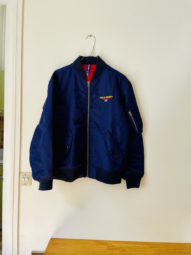 Veste bleue réversible - , rouge
